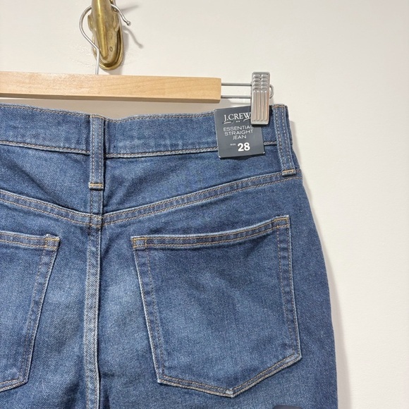 New J. Crew Factory Essential Straight Jean All Day Stretch Size 28 Tencel NWT - Picture 8 of 13